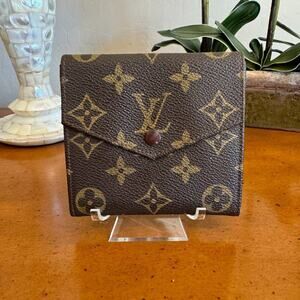 Louis Vuitton Vintage Elise Monogram Trifold Wallet 1981 – EUC, Brown